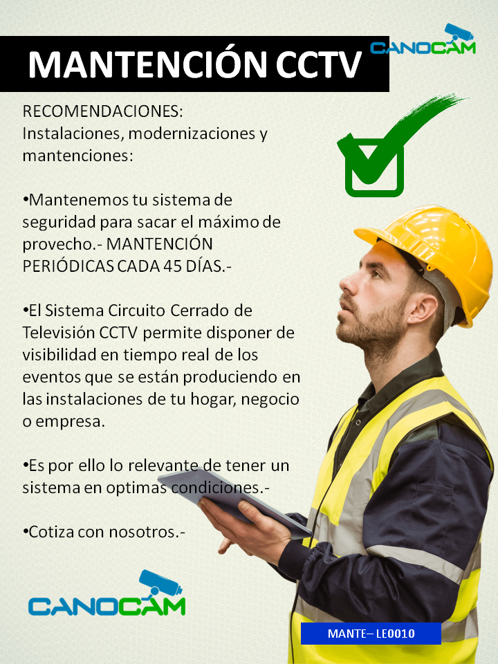 MANTENCION CCTV